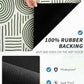 AMOAMI Coffee Mat Hide Stain Rubber Backed Absorbent Dish Drying Mat for Kitchen Counter - Fits Under Coffee Maker or Machine - Green Line 17x31.5