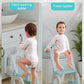 Potty Training Seat with Step Stool Ladder, Potty Training Toilet Seat with Soft Seat Splash Guard, Adjustable Height, 2 in 1 Potty Seats for Toddlers Kids Boys Girls