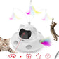 Cat Laser Toy,Automatic Laser cat Toy 3-in-1 Interactive Automatic Motion Activated Moving 6 Holes Whack A Mole Feather, USB Rechargeable Electronic Smart Sensor Kitten Toys for Indoor Exercise
