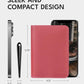 ALLIVE Passport Holder for Travel Women Men,Genuine Leather Passport Cover Wallet,Travel Must Haves Airport Essentials Travel Gifts Pink
