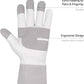 HANDLANDY Long Gardening Gloves for Men & Women, Thorn Proof Rose Pruning Gloves Leather Gauntlets Garden Glove Yard Work Glove (Small, Grey)