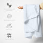 100% Cotton Herringbone Weave Blankets, 90"X90" Queen, Throw Blanket for Bed,All Season Cotton Blanket, Cozy Blanket,Throws Bed Blanket,Throw Blanket for Couch,Modern Home Decor -Light Blue