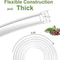 Enema Replacement Tube 6.6FT Silicone Enema Hose with 5 Reusable Nozzle Tips – Flexible Leak-Proof Enema Kit Replacement Tubing for Colon Cleansing and Detox Douche