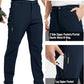Rdruko Men's Snow Pants Waterproof Insulated Winter Hiking Pants Snowboard Fleece Lined Softshell Ski Pants