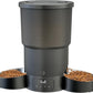 Gimars 5L Automatic Cat Feeder for 2 Cats, Programmable 1-6 Meals Cat Food Dispenser with Stainless Steel Bowl, Easy Setup, Dual Power Supply,10s Meal Call Timed Pet Feeder for Cats and Small Dogs
