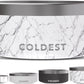 Coldest Dog Bowl - Anti Rust Metal, Non Slip, 3 Layers Insulated Stainless Steel Dog Bowls - Spill Proof & Heavy Duty - Water Bowl for Dogs, Cats & Pets, Dish Washer Safe (100 oz, Carrara Marble)