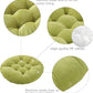 Tiita Round Cushion 22"x22" Floor Seat Pillows Meditation Pillow for Seating on Floor Windows Pad for Yoga Living Room Sofa Balcony Indoor Outdoor, Green