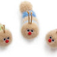 Interactive Natural 3 PK Catnip Toy, with Rattle, Bite Resistant, for All Ages Indoor Cat, Soft Caterpillar Toys, Fluffy Kitten Toy