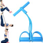 21 Fitness Resistance Bands - 4 Tube Pedal Ankle Puller, Yoga Handle Bands Exerciser Multifunction Trainer Tension Rope for Body, Abdomen, Waist, Arm, Tummy Exercise Stretching Training ( Color : Blue