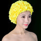 WINOMO Fashionable Swim Cap Floral Petal Stylish Swimming Hat Bathing Caps Size L for Women