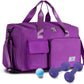 FIORETTO Women's Gym Duffle Bag with Shoes Compartment, 37L Capacity, Ideal for Travel, Gym, Sports, Duffel, Weekender