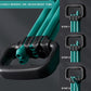 6-Pipe Chest Expander & Shoulder Stretcher - Adjustable Detachable Resistance Tubes for Home Gym, Rehab, Strength Training + Easy Workout Guide (Men/Women)