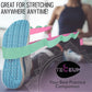 TECEUM Stretching Strap for Yoga & Physical Therapy – 10 Loops – Non-Elastic Leg Stretch Straps for Stretching, Exercising, Pilates, Post-Injury Rehabilitation for All Levels – Men & Women