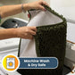 Muddy Mat® AS-SEEN-ON-TV Highly Absorbent Microfiber Door Mat and Pet Rug, Non Slip Thick Washable Area and Bath Mat Soft Chenille for Kitchen Bedroom Indoor and Outdoor - Army Green 24" x 120"
