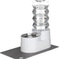 RIZZARI Large Water Dispenser for Dogs: 9L Automatic Stainless Steel Gravity Raised Pet Feeder for Pet Dogs Indoor/Outdoor