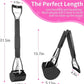 UPSKY 32'' Pooper Scooper for Large Small Dogs, Long Handle Dog Poop Scooper with Waste Bags, Portable Dog Poop Pick Up Tool, Folding Poop Scoop for Yard, Grass, Dirt, Gravel