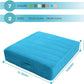 MeMoreCool Square Floor Pillow Seating for Adults Kids, Large Meditation Cushion Floor Pillow with Thick Foam & Soft Tufted Cover, Washable Big Pillow Seat Floor Cushion for Sitting Yoga 24" Blue