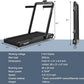 GYMAX Walking Pad, 4.75HP Under Desk Treadmill with LED Touch Screen, App Control, Built-in Speaker & Handle, 2 in 1 Folding Compact Portable Treadmill for Home Small Space