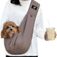 Dog & Cat Carrier Sling, Adjustable Soft Padded Shoulder Puppy Carrier, Hands-Free Dog Carrier Bag with Double Safety Buckles Premium Material for Outdoor Travel （Caramel, M）