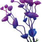 4 Pcs Green Artificial Plastic Plants Fish Tank Plants Fish Aquarium Decoration (Purple)