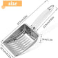 Cat Litter Scoop - Stainless Steel Metal Cat Litter Scoop-Sturdy Mesh Scooper - Mesh Shovel-Easy to Clean - Suitable for Cat Litter Box -Grey White
