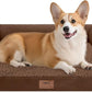 Dog Bed Medium Size Dog-Orthopedic Waterproof Bed for Dogs,Foam Couch Sofa with Washable Removable Cover & Non-Slip Bottom-Coffee