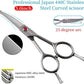 4.5" Curved Dog Scissors for Grooming Face and Paws with Safety Round Tip for Small Dogs Face Paw Ears Trimmer Professional Small Cat Grooming Shears (4.5" Curved, Gray)