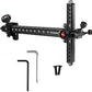 Archery Recurve Bow Sight, SOOHUPET Accessories T Shape Archery Shooting Target Sight Adjustable Bowsight with Optical Fiber Pin Sight for Target Practice