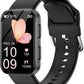 MorePro Health Fitness Tracker with Blood oxy-gen Monitor and 24/7 Heart Rate and Blood Pressure, Sleep Monitor, 120+ Sport Modes Waterproof Fitness Watch for Women Men Android iOS, Black