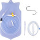 Foret Premium Enema Kit Non-Toxic Silicone Tip, Bag & Eco Detox Gift | Most Comfortable Colon Cleanse | Gerson Therapy Colonics Recommended | BPA & Phthalates Free |Clamp| Easy Instructions | Slim Tip