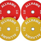 Colored Olympic Weight Plates, 2-inch Rubber Bumper Plate Set for Home Gym Barbell Weight Lifting and Strength Training