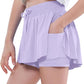 EXARUS Girls Butterfly Shorts Flowy Dance Skirt Cheer Skorts Athletic Tween Clothes Teen Preppy Outfits Flutter Kids