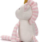 100% Organic Cotton Baby Stuffed Animal, Pink Unicorn Plush for Newborn 7.1"