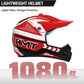 Youth Dirt Bike Helmet DOT Certified - Full Face Motorcycle Helmet for Off-Road, ATV, Street Riding, Includes Adjustable Goggles & Protective Gloves