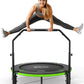 BCAN 40"/48" Foldable Mini Trampoline, Rebounder Trampoline for Adults, U/T Shape Adjustable Foam Handle, Exercise Rebounder for Adults Indoor/Garden Workout, Max Load 330lbs/440lbs