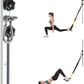 Resistance Band Wall Anchor,Gym Resistance Bands,djustable Workout Wall Anchor System,for Resistance Band Exercises,with 2 Rail and 2 Rail Car,Easy Installation(double set,No Resistance Bands)