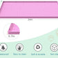 Cat Litter Mat, Silicone Large Cat Mat for Litter Box - 34x22 in, Waterproof & Non-Slip, Durable & Easy Clean, Pink