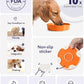 LE TAUCI Ceramic Slow Feeder Dog Bowls Small Breed, 0.6 Cups Dog Food Dish for Fast Eaters, Puzzle Bowl for Small Dogs and Cats,Sun Orange