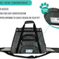 PetAmi Airline Approved Pet Carrier for Cat, Soft Sided Dog Carrier for Small Dogs, Cat Travel Supplies Accessories Indoor Cats, Ventilated Pet Carrying Bag Medium Large Kitten Puppy, Small Dark Gray