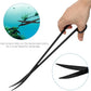 Aquarium Aquascape Tools Kit 15in, 4 in 1 Anti-Rust Aquatic Plant Aquascaping Tool Stainless Steel Tweezer Scissor Spatula for Aquarium Tank Clean Fish Tank Aquascape Accessories Set (black)