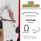 Power Cage, Squat Rack with Cable Crossover and Dual Independent Pulley System, 2000LB Capacity Workout Cage with More Training Attachments, Power Rack for Home Gym