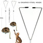 Cat Toys for Indoor Cats,Interactive Door Hanging Cat Toys Attached with Catnip/Feathers/Birds/Mouse Toys for Cats/Kitten Toys(3 Pack)