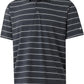 Rouen Mens Golf Shirt Moisture Wicking Dry Fit Performance Stripe Casual Collared Short Sleeve Golf Polo Shirts for Men