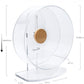 Niteangel Silent Hamster Exercise Wheel - Dual-Bearing Quiet Spinning Acrylic Hamster Running Wheel for Hamster Gerbils Mice Degus Or Other Small Animals (Medium - Wider Version)