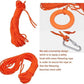 Lifebuoy Set 20Inch Life Preserver Ring and Water Floating Lifesaving Rope 98.4FT,Swim Foam Buoy,Swimming Pool Safety Throwing Ring with Perimeter Rope,Throwable Flotation Device