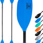 OCEANBROAD Kayak Paddle 86in/218cm, 90.5in/230cm Alloy Shaft 2-Piece Floatable Kayak Oar for Kayaking Canoeing Boating