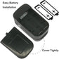 WRINERY Oxygen Saturation Monitor, Pulse Oximeter Fingertip, Oxygen Monitor, O2 Saturation Monitor, OLED Portable Oximetry with Batteries, Lanyard (Royal Black-Silver)