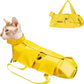 HDKUW Cat Grooming Bag,Foldable Travel Carrier for Cats,Anti-Bite Anti-Scratch Cat Grooming Restraint Bag,Pet Carrier for Administering Eye Drops,Ear Cleaner,Clipping Nails Yellow M