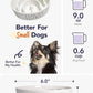 Ceramic Slow Feeder Dog Bowls Small Breed, 0.6 Cups Dog Food Dish for Fast Eaters, Puzzle Bowl for Small Dogs and Cats,White