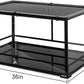 REPTI ZOO 36" x 24" x 18" Glass Reptile Terrarium, Front Opening Reptile Habit Tank with Double Hing Doors, Knock-Down Terrarium with Top Screen Ventilation 68 Gallon